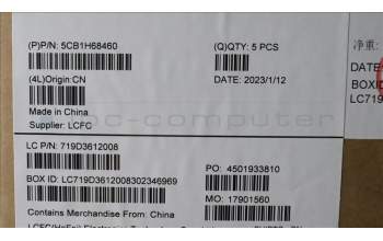 Lenovo 5CB1H68460 COVER Upper Case ASM_FRA/ENG L82RD SGRGB