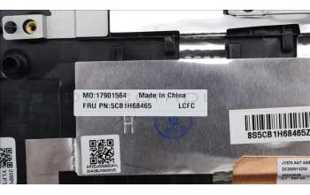 Lenovo 5CB1H68465 C-Abdeckung mit Tastatur, Deutsch, sturmgrau, RGB-Hintergrundbel.