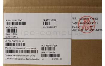 Lenovo 5CB1H68471 COVER Upper Case ASM_ITA L82RD SG RGB