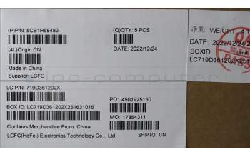 Lenovo 5CB1H68482 COVER Upper Case ASM_TC L82RD SG RGB