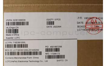 Lenovo 5CB1H68508 COVER Upper Case ASM_POR L82RD SG WH