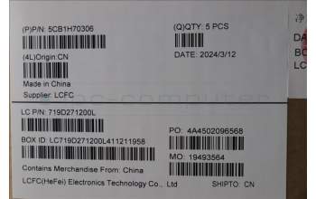 Lenovo 5CB1H70306 COVER Upper Case ASM_CZE/SLK L82R3CG_NFP