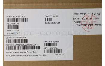 Lenovo 5CB1H70405 COVER Upper Case ASM_ENG L82R4 FPCG