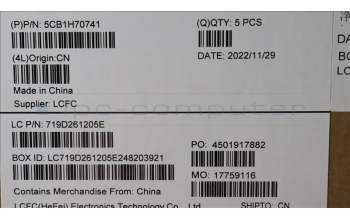 Lenovo 5CB1H70741 COVER Upper Case ASM_UKR L82R4 NFPCG