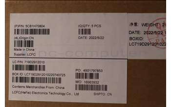 Lenovo 5CB1H70804 COVER Upper Case ASM_CZE/SLK L82SV CG