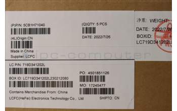 Lenovo 5CB1H71040 COVER Upper Case ASM_USA ENGL82RGSGW/RGB