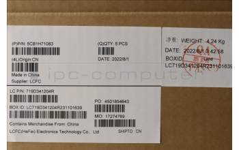 Lenovo 5CB1H71083 COVER Upper Case ASM_GER L82RG ST W/BU
