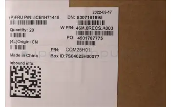 Lenovo 5CB1H71418 COVER LCD Cover W 82R9 SB