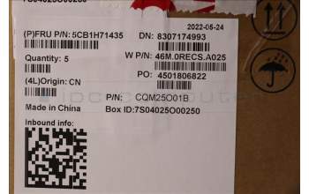 Lenovo 5CB1H71435 COVER Upper Case ASM_GER W 82R9 SG BL