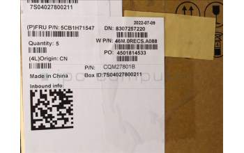 Lenovo 5CB1H71547 COVER Upper Case ASM_GER W 82R9 CG BL