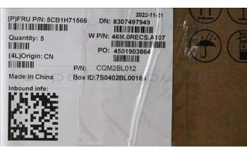 Lenovo 5CB1H71566 COVER Upper Case ASM_UKE W 82R9 CG