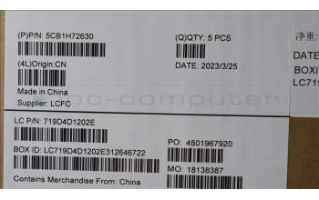 Lenovo 5CB1H72630 COVER Upper Case ASM_POR L82RM AB_NFP_BL