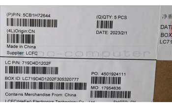 Lenovo 5CB1H72644 COVER Upper Case ASM_SPA L82RM AG_FP