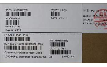 Lenovo 5CB1H72709 COVER Upper Case ASM_THAI L82RM AG_NFP