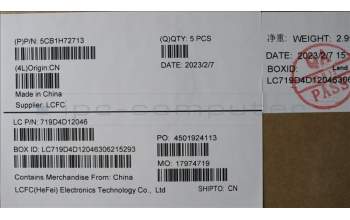 Lenovo 5CB1H72713 COVER Upper Case ASM_KOR L82RM AG_NFP