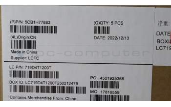 Lenovo 5CB1H77883 COVER Upper Case ASM_UKE L82RK FP AB BL