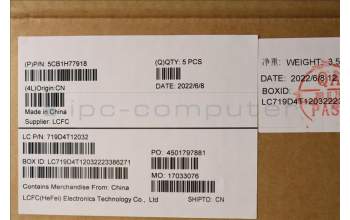 Lenovo 5CB1H77918 COVER Upper Case ASM_BEL L82RK FP AG BL