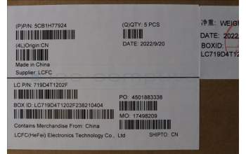 Lenovo 5CB1H77924 COVER Upper Case ASM_FRA L82RK FP AG BL