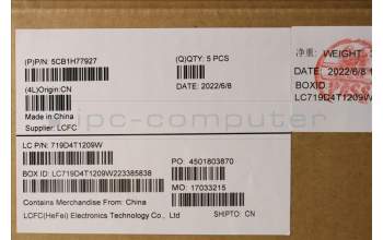 Lenovo 5CB1H77927 COVER Upper Case ASM_GER L82RK FP AG BL