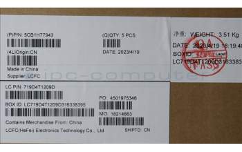 Lenovo 5CB1H77943 COVER Upper Case ASM_TC L82RK FP AG BL