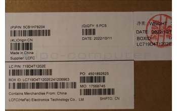 Lenovo 5CB1H78204 COVER Upper Case ASM_ENG L82RK NFP AB BL