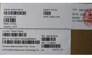 Lenovo 5CB1H78219 C-Abdeckung mit Tastatur, Skandinavien, tiefblau, Hintergrundbeleuchtung, Ohne_Fingerabdruckscanner