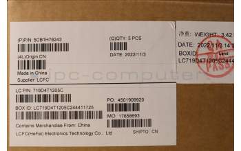 Lenovo 5CB1H78243 C-Cover with keyboard,French,Abyss Blue,Non_Fingerprint