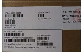 Lenovo 5CB1H78282 COVER Upper Case ASM_NORDIC L82RKNFPAGBL