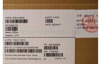 Lenovo 5CB1H78352 COVER Upper Case ASM_SWS L82RK NFP MB BL