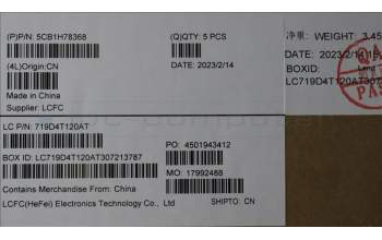 Lenovo 5CB1H78368 COVER Upper Case ASM_KOR L82RK NFP MB N