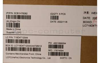Lenovo 5CB1H78382 COVER Upper Case ASM_SWS L82RK NFP MB N