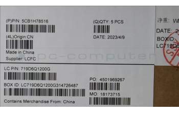 Lenovo 5CB1H78516 COVER Upper Case ASM_UKE L82RE SG RGB