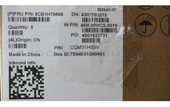 Lenovo 5CB1H79888 COVER Upper Case ASM_TC W 82R7 SG BL