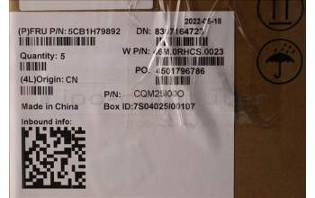 Lenovo 5CB1H79892 COVER Upper Case ASM_ARA W 82R7 SG BL