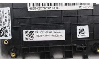 Lenovo 5CB1H79946 COVER Upper Case ASM_THAI W 82R7 CG BL