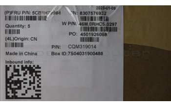 Lenovo 5CB1H79964 COVER Upper Case ASM_SLV W 82R7 CG BL