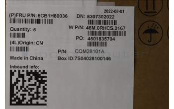 Lenovo 5CB1H80036 COVER Upper Case ASM_UKE W 82R7 SB