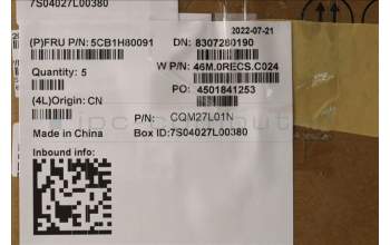 Lenovo 5CB1H80091 COVER Upper Case ASM_JPN W 82RA SG
