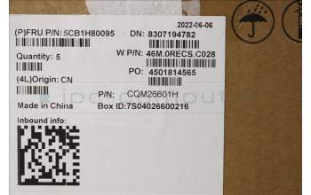 Lenovo 5CB1H80095 C-Cover with keyboard,Nordic,Slate Grey
