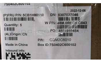 Lenovo 5CB1H80110 COVER Upper Case ASM_SPA W 82RA CG