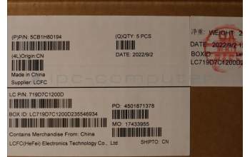 Lenovo 5CB1H80194 COVER Upper Case ASM_HIN L82TU IG_IMR