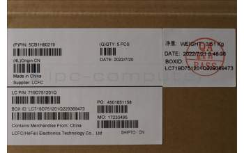 Lenovo 5CB1H80219 COVER UpperCaseASM_EUROENGL82TVBU_BK_TEX