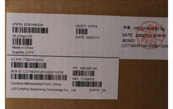 Lenovo 5CB1H80234 COVER Upper CaseASM_NORDICL82TVBU_BK_TEX