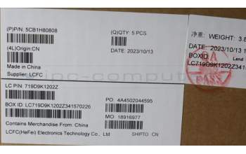 Lenovo 5CB1H80808 COVER Upper Case ASM_NORDIC L82RL NFPABU