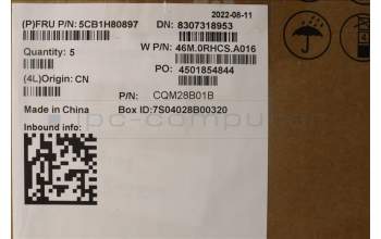 Lenovo 5CB1H80897 COVER Upper Case ASM_ARA W 82R8 SG