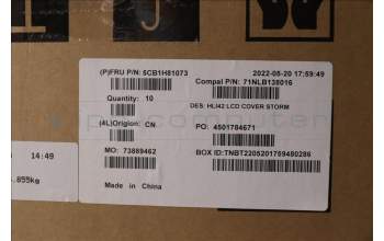 Lenovo 5CB1H81073 LCD Cover C 82SH Storm