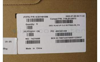 Lenovo 5CB1H81096 COVER UpperCaseASM_ITA C82SH CloBL