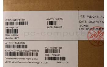 Lenovo 5CB1H81827 COVER ROC-1.0_JT6C1_CCOV_WL_SUB_ASSY_BK
