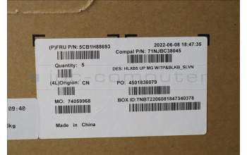 Lenovo 5CB1H88693 COVER Upper Case ASM_SLV C21DL MGBL