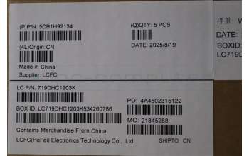 Lenovo 5CB1H92134 COVER Upper Case ASM_SPA L82QD NFPSD